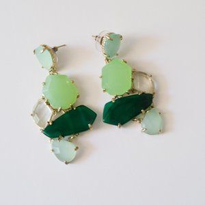 Mint + Emerald Kendra Scott Earrings